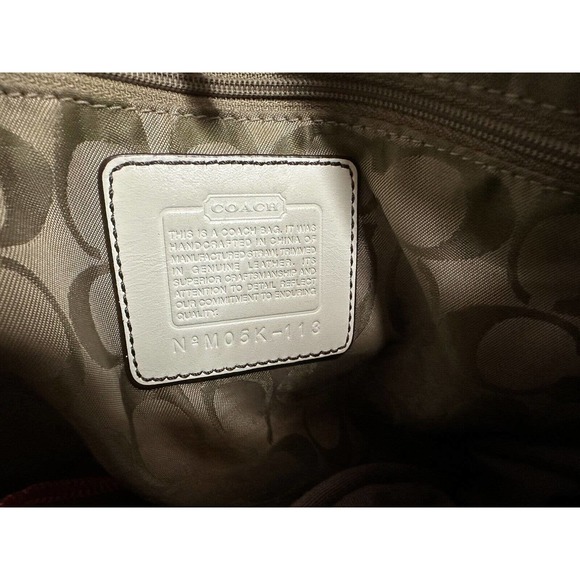 COACH Vintage Metallic Straw Leather Woven Tote Hand Bag - Picture 7 of 10